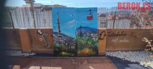 mural puertas cuadros barcelona hotel